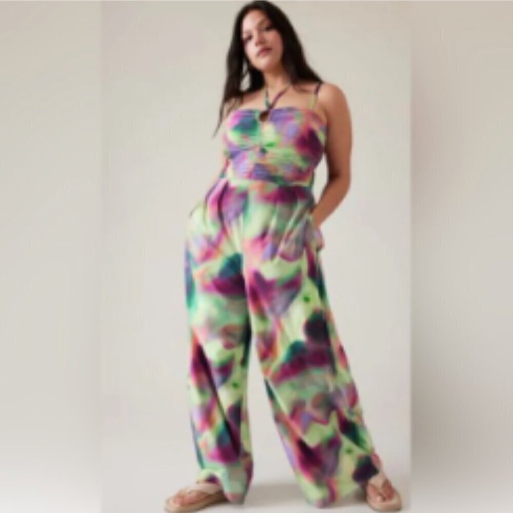 Athleta Alicia Keys Enlighten Multicolor Jumpsuit 18 - Picture 3 of 14